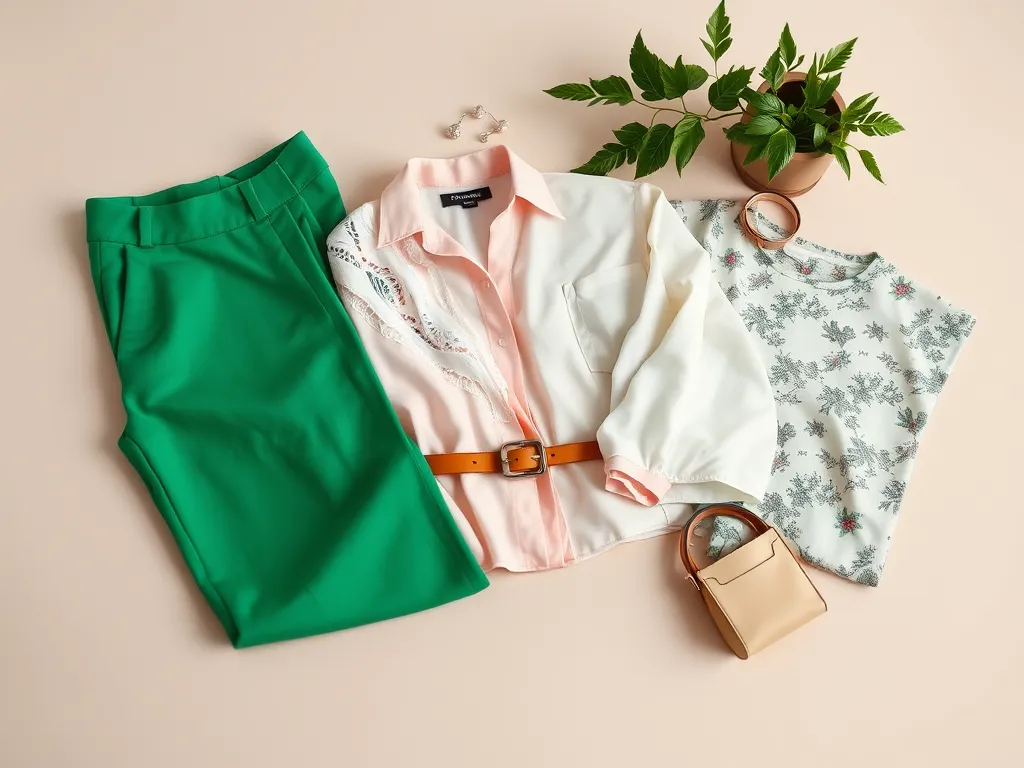 Jaka bluzka do zielonych spodni?