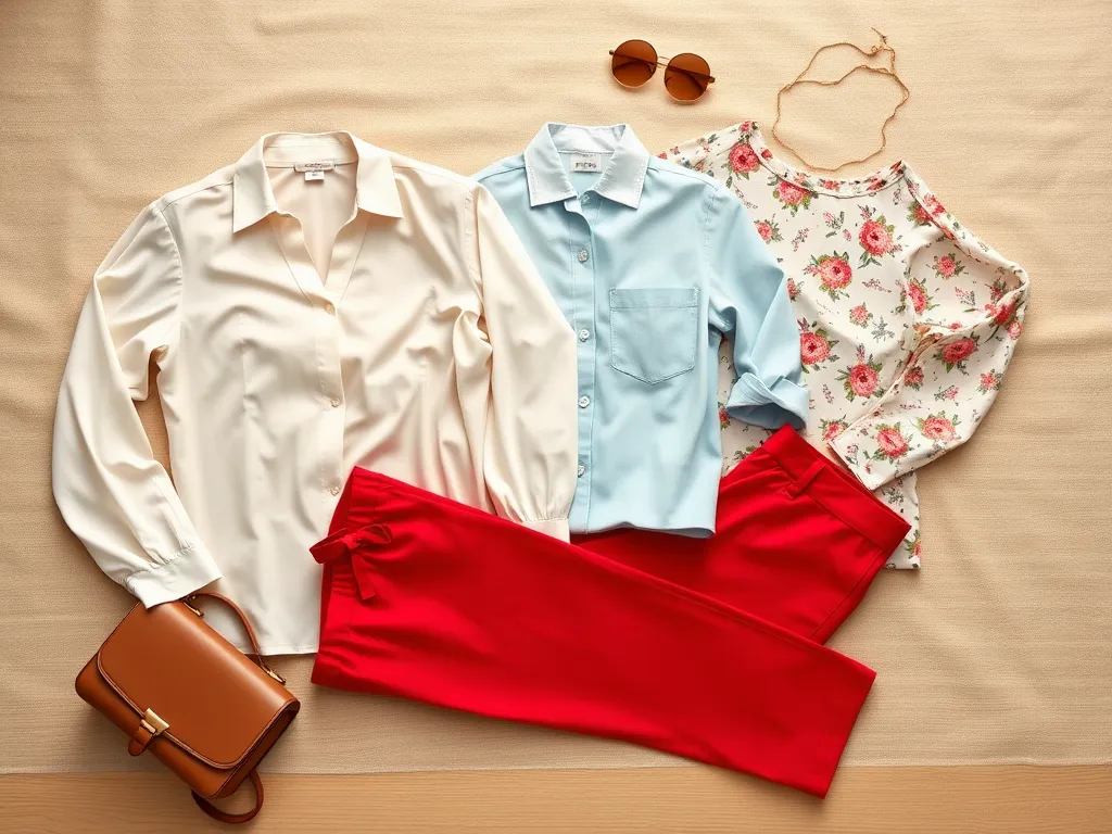 Jaka bluzka do czerwonych spodni?