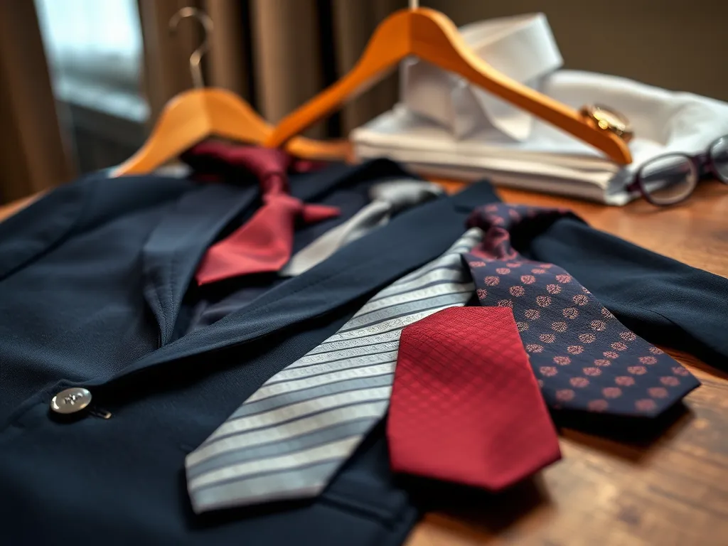 Granatowy garnitur – jaki krawat założyć?